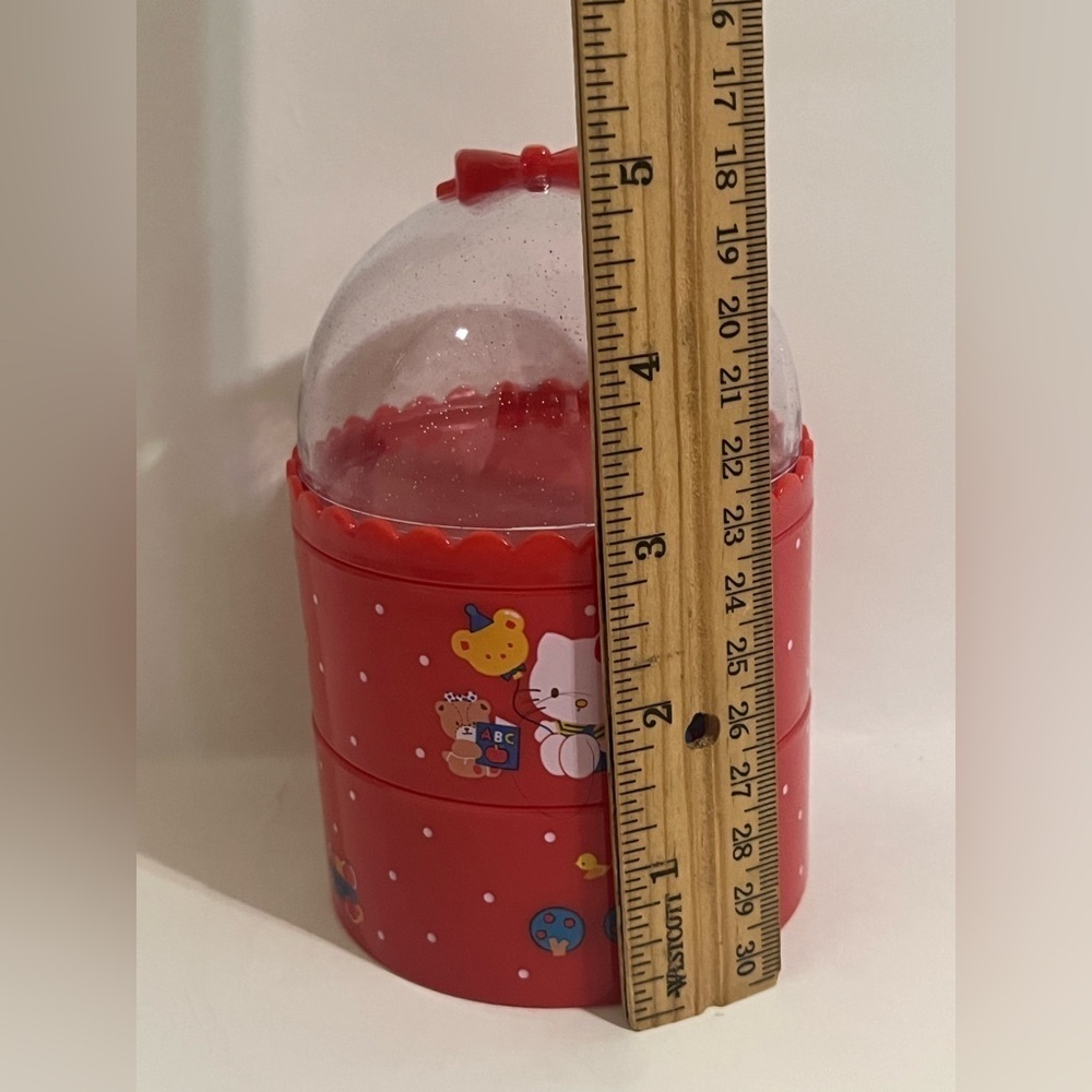 Hello Kitty 3 Tier Dome Top Trinket/Jewelry Case (2022) - Picture 7 of 8